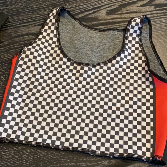 Girl’s sugar Lulu dance set YL YM London checked - Picture 2 of 5